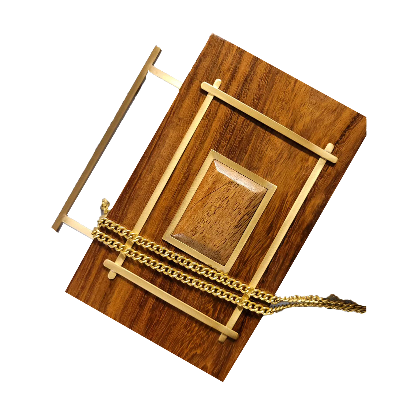 Wood crossbody bags for women