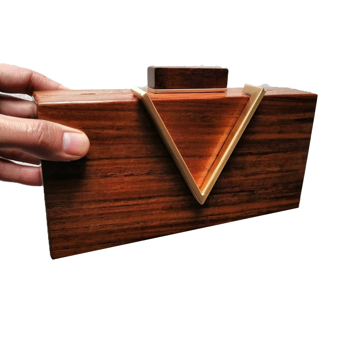 Buy Disha Rose Wood Handbag