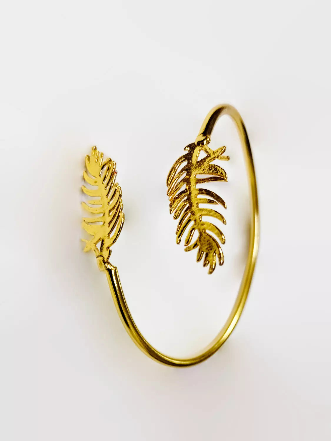 Golden Feather Adjustable Bracelet