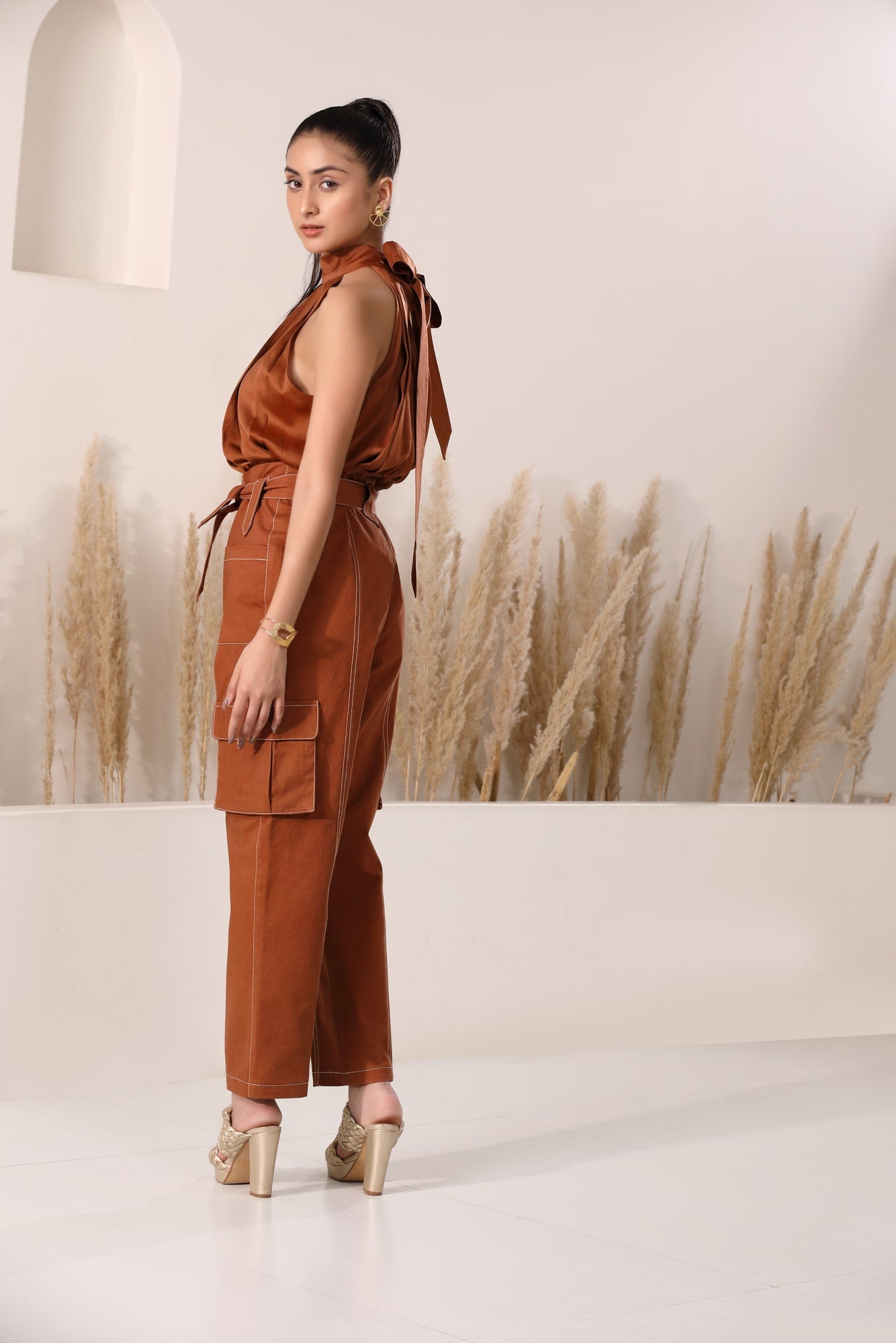 Dovehouse Pleated Silk Tank