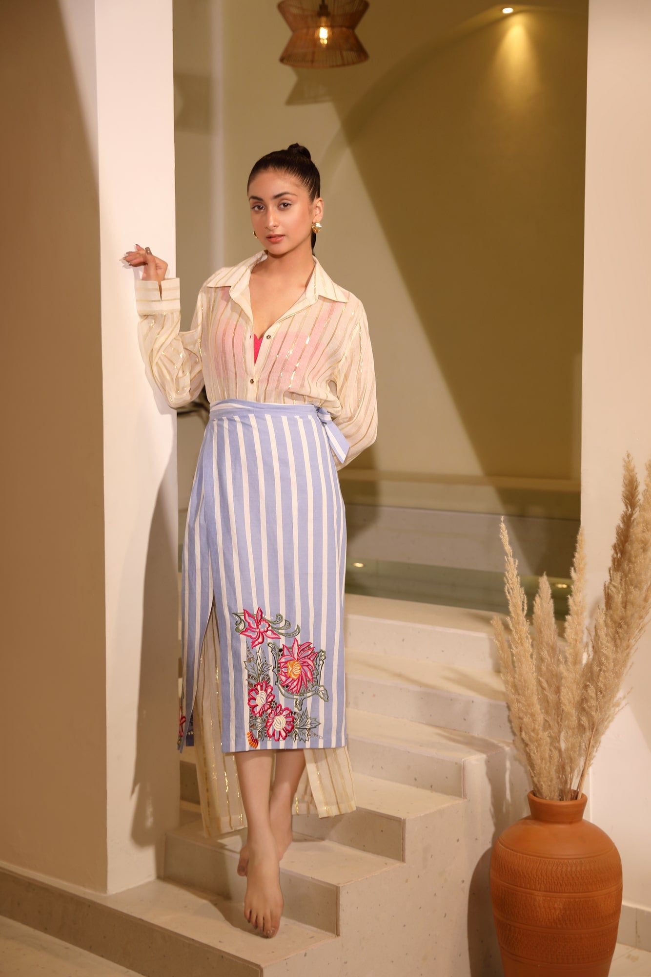 Wrap Midi Skirt