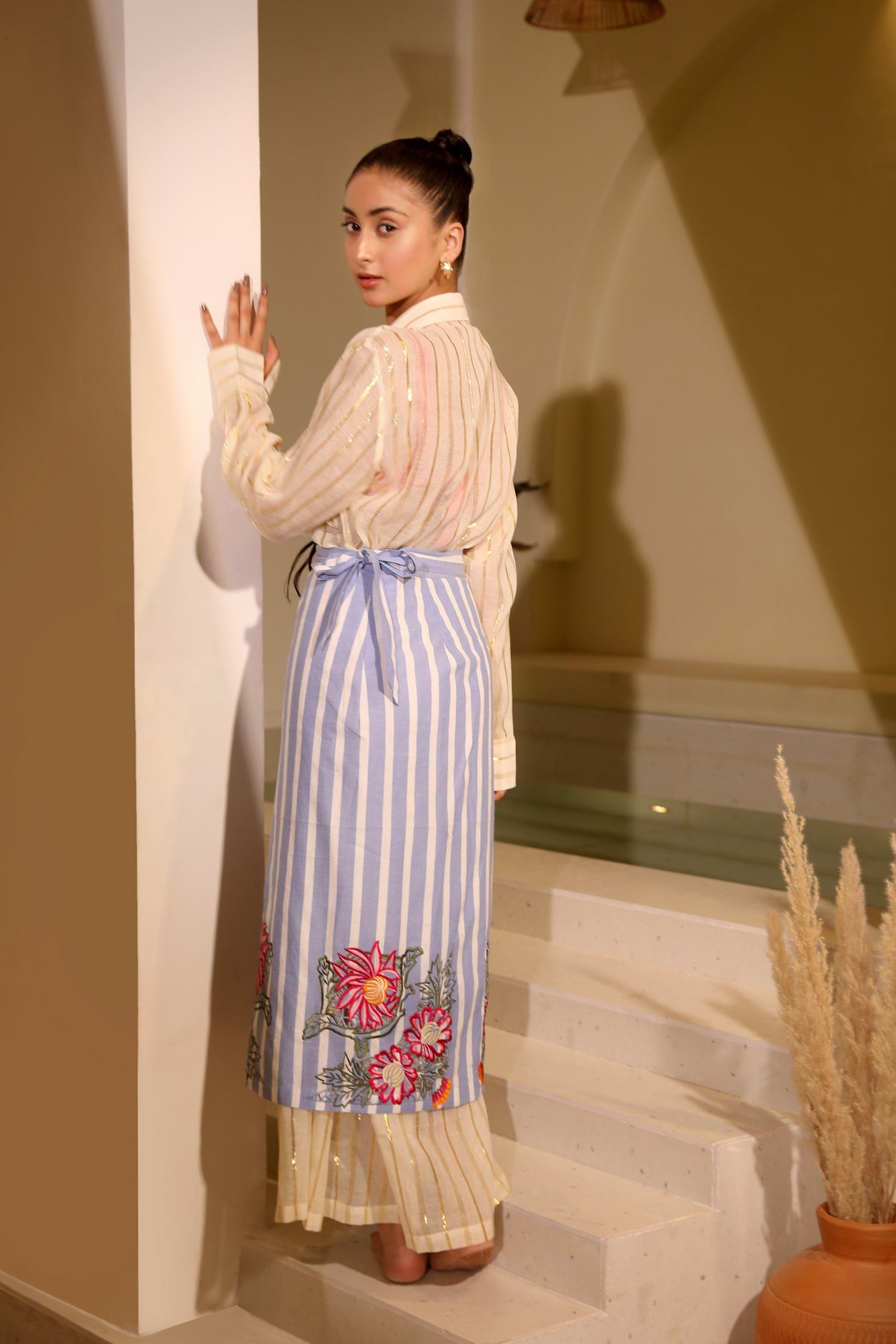 Wrap Midi Skirt