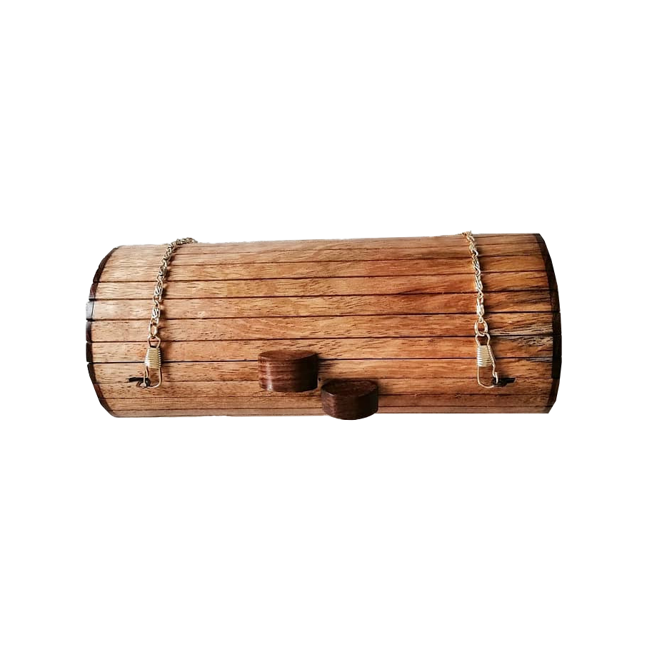 Trend Overseas women Wooden Purse Bridal Clutch