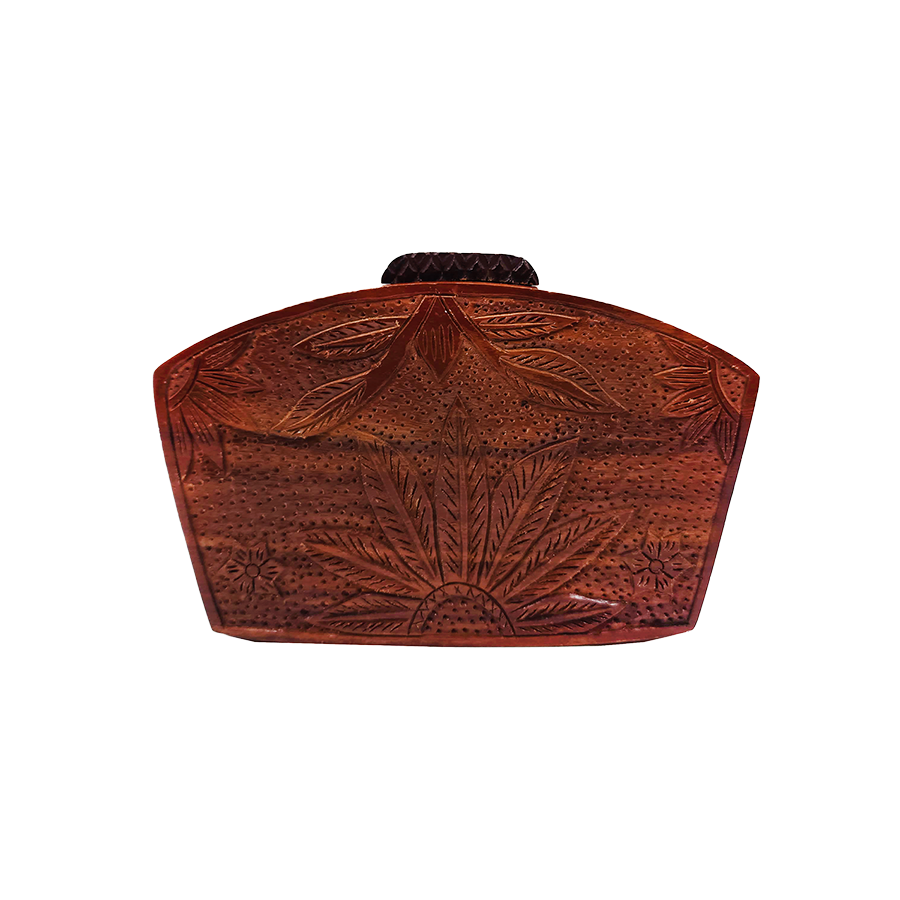Wooden handbag fully handcrafted for women