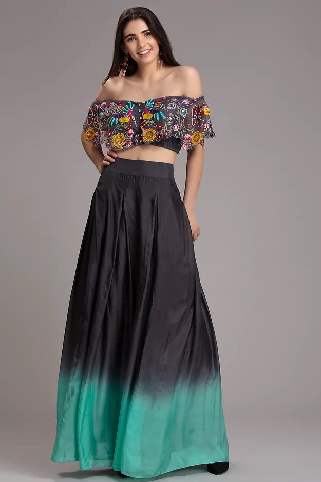 Ombre Skirt Set
