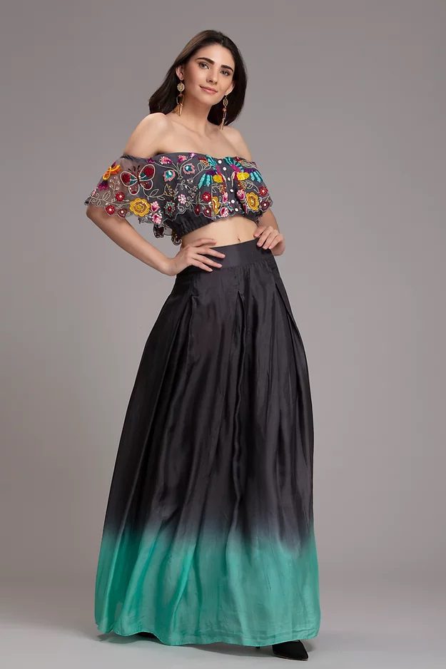 Ombre Skirt Set