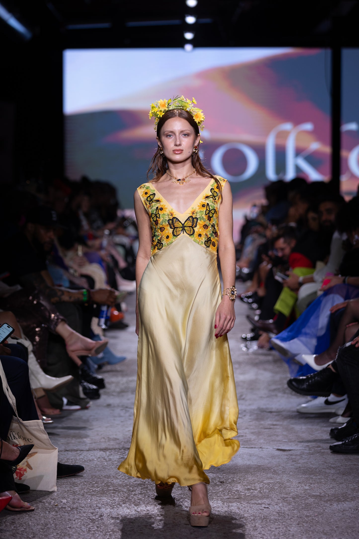 This luxury, handmade maxi silk dress by Kalagaia is crafted by heritage artisans in Toronto, using ethically sourced silk and sustainable methods