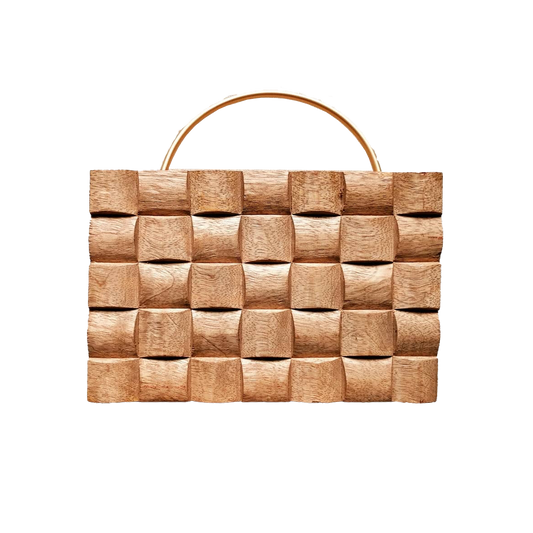 Wooden Clutch handbag for women