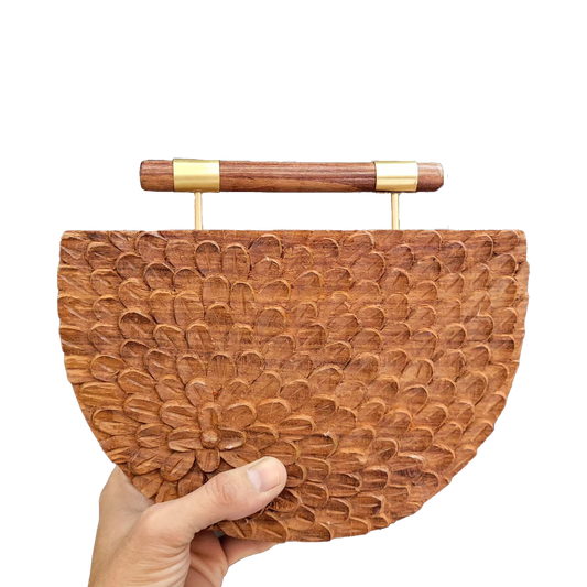 Buy Esha Designer Wood Handbag