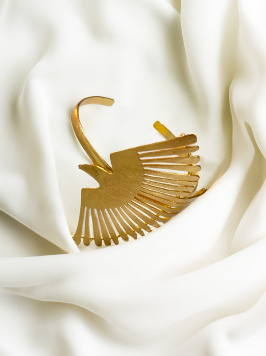 Eagle Gold-Plated Brass Bracelet