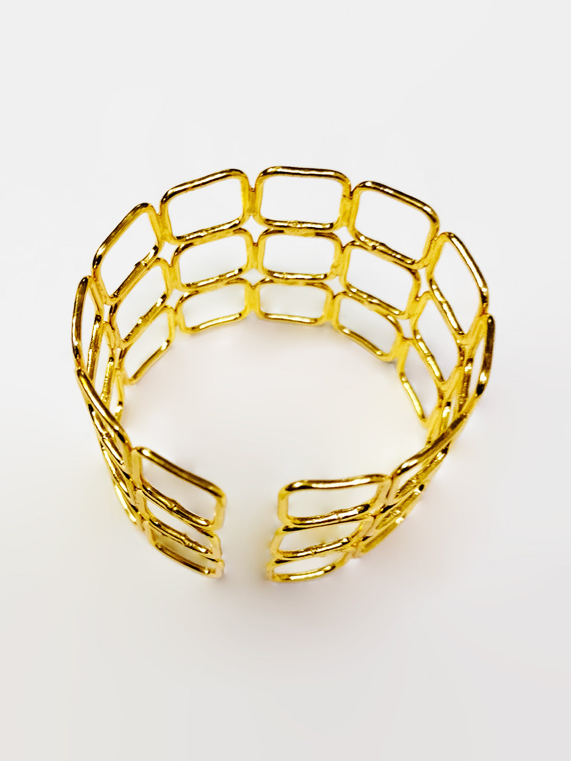 Golden Brass Square Box Bracelet