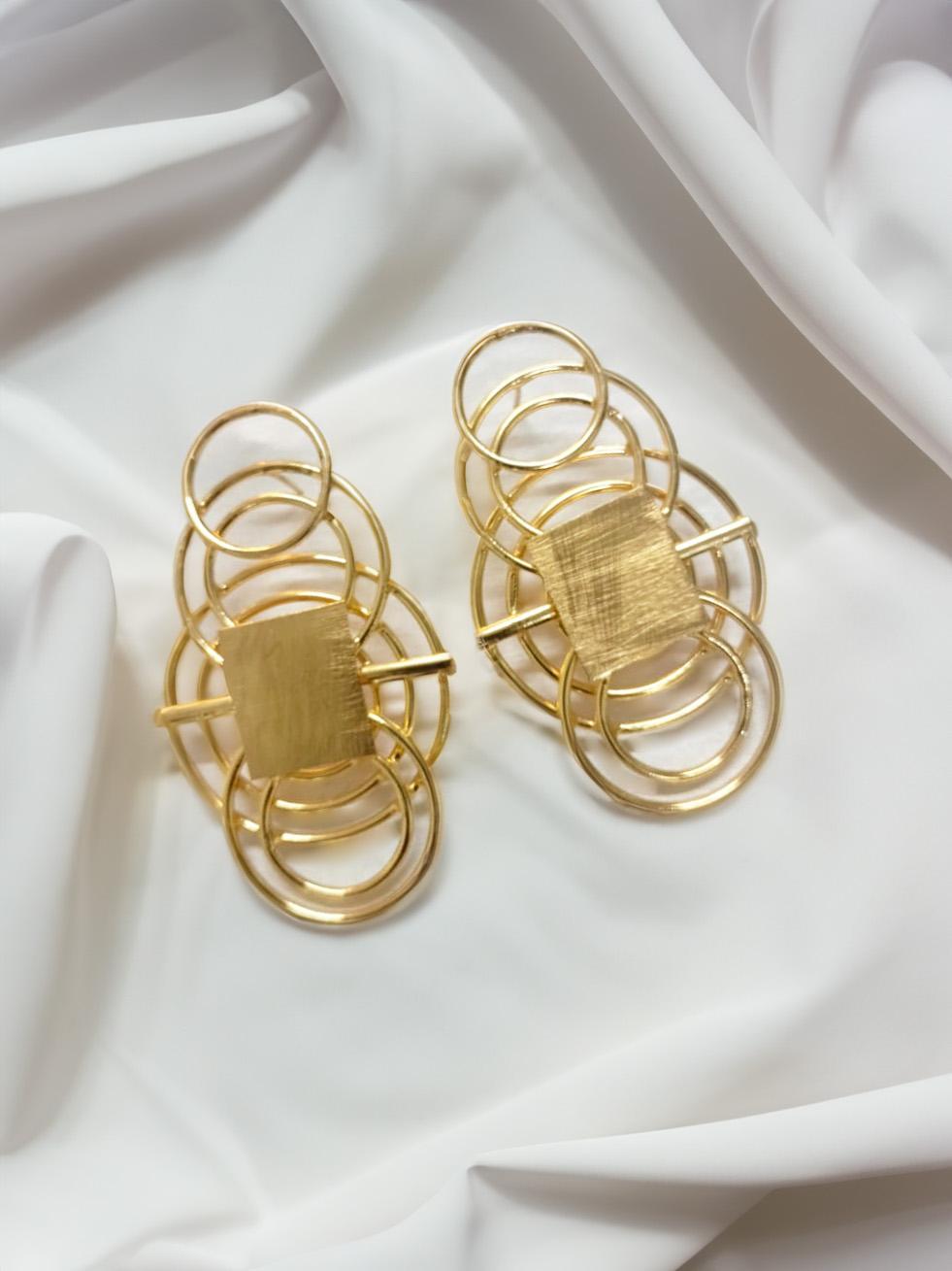 Cartier Sterling Golden Earrings