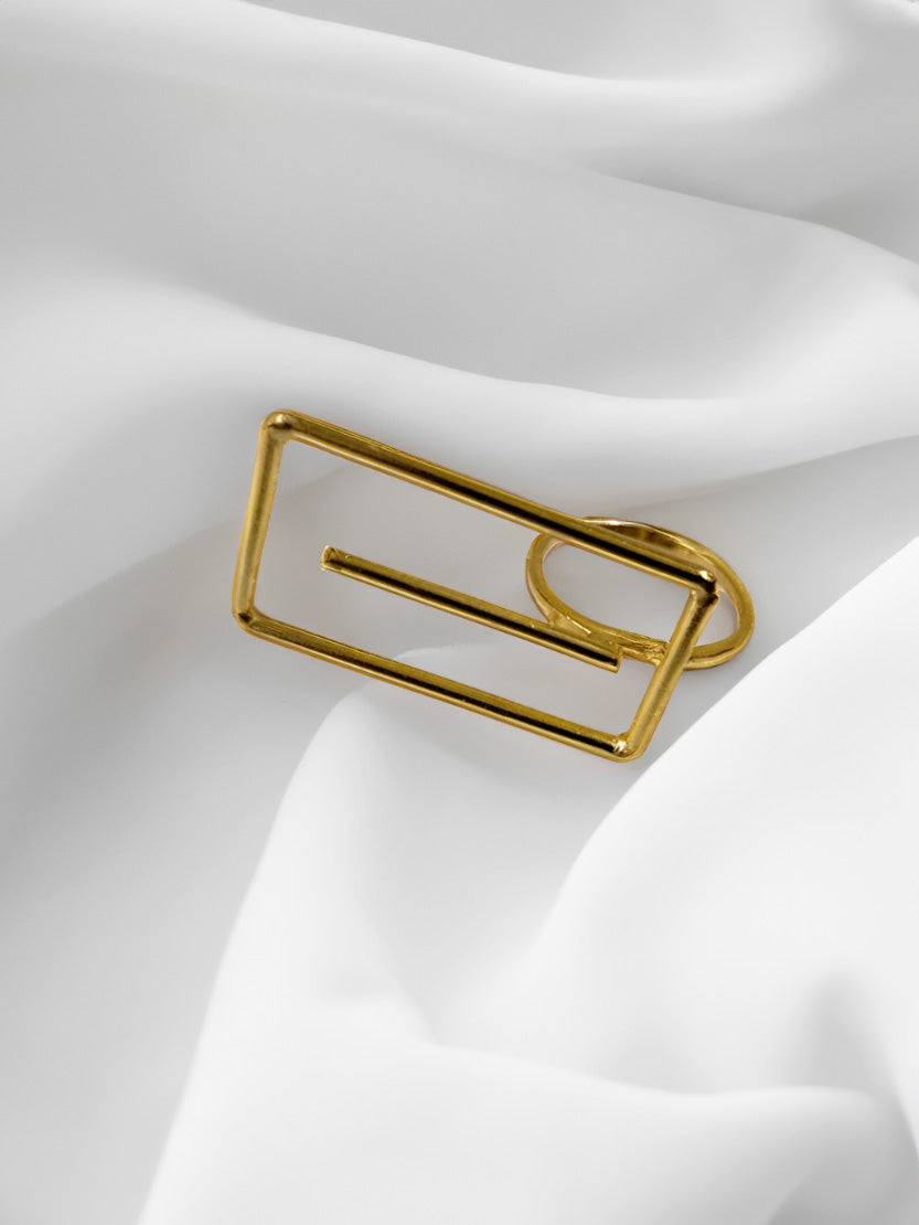Buy Rectangle Gold Ring